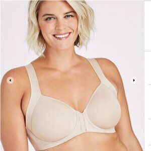 Bali One Smooth U Posture Boost With EverSmooth Back Underwire Bra, 44D